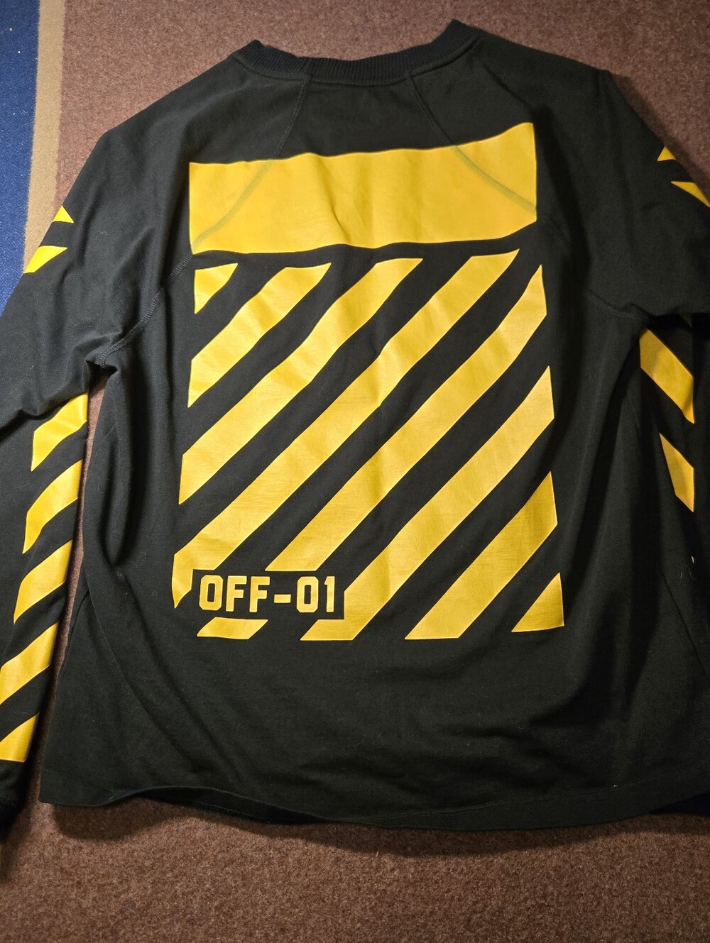 Off-White x Moncler Collaboration Shirt "Off-01" Logo Size Large